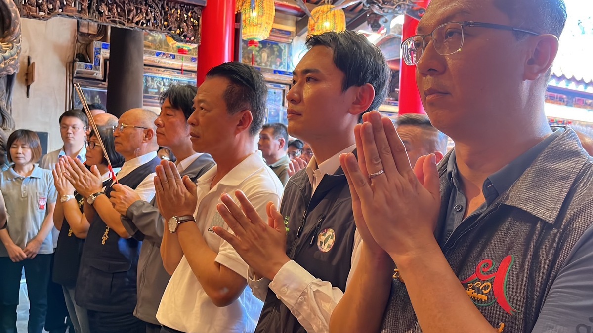 民進黨總統參選人統賴清德今（15）天來嘉義參香祈福。 圖：民進黨提供