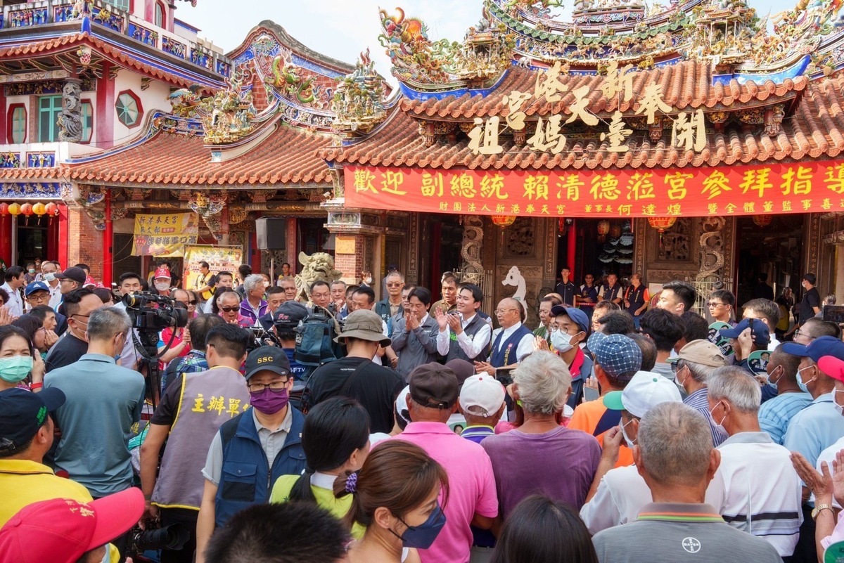 民進黨總統參選人統賴清德今（15）天來嘉義參香祈福。 圖：民進黨提供