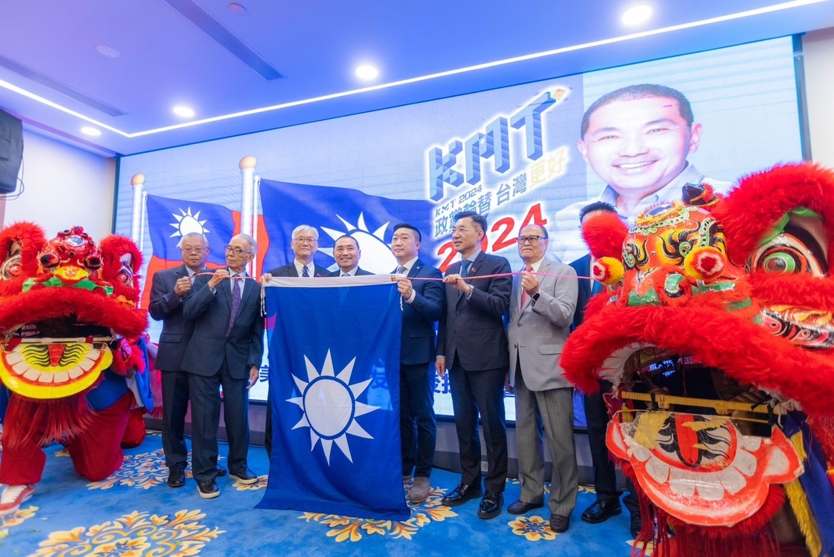 國民黨總統參選人侯友宜拜會紐約傳統僑社。 圖：侯友宜競選辦公室/提供