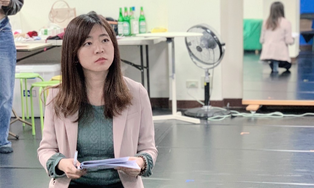 謝子涵在緊湊地跑地方行程的同時，仍北中兩地往返持續排練。 謝子涵/提供