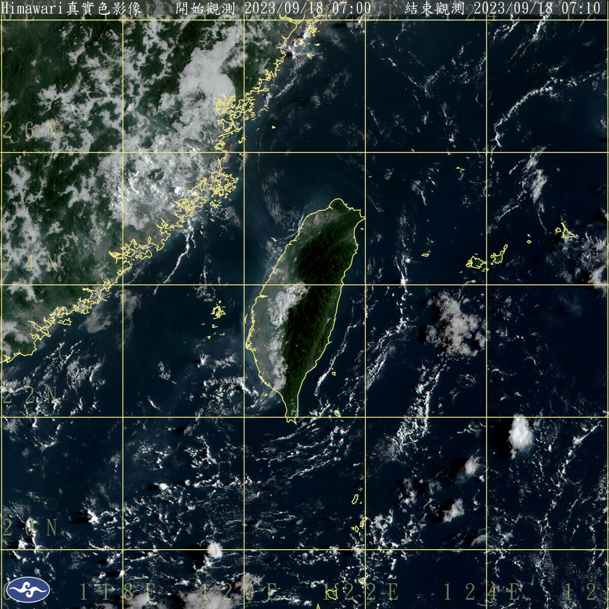 受到太平洋高壓影響，全台這星期的水氣減少，平地大多是晴到多雲，只有山區午後將有雷陣雨。 圖：中央氣象署／提供