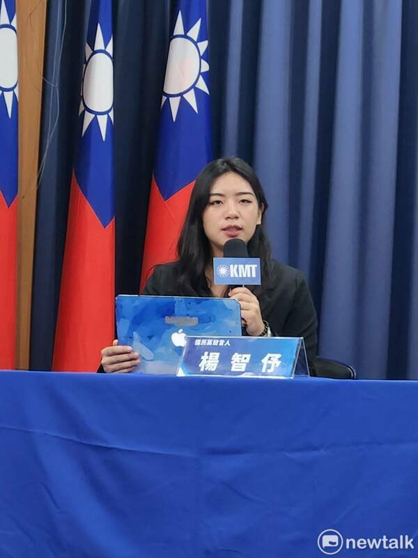 國民黨發言人楊智伃， 圖：黃建豪/攝（資料照）