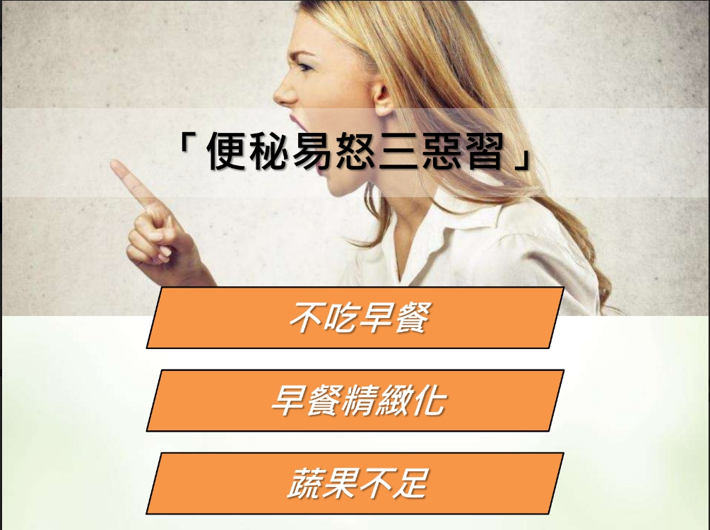 上班族因忙碌，最常忽略早餐，便秘且情緒不佳的上班族早餐更缺乏足夠纖維質。 圖：台灣營養基金會/提供