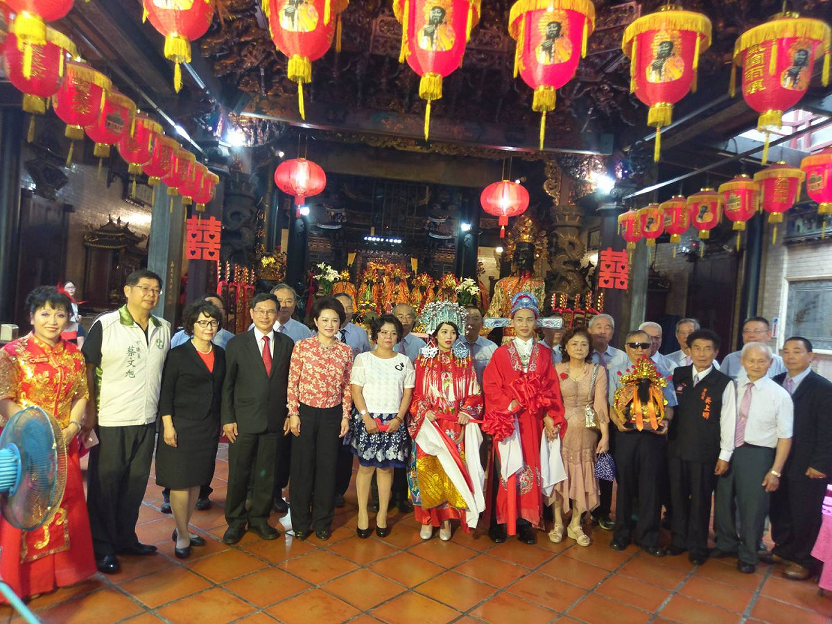 嘉義市城隍爺嫁女兒，全國頭一遭，熱鬧滾滾。 圖：嘉義市城隍廟/提供