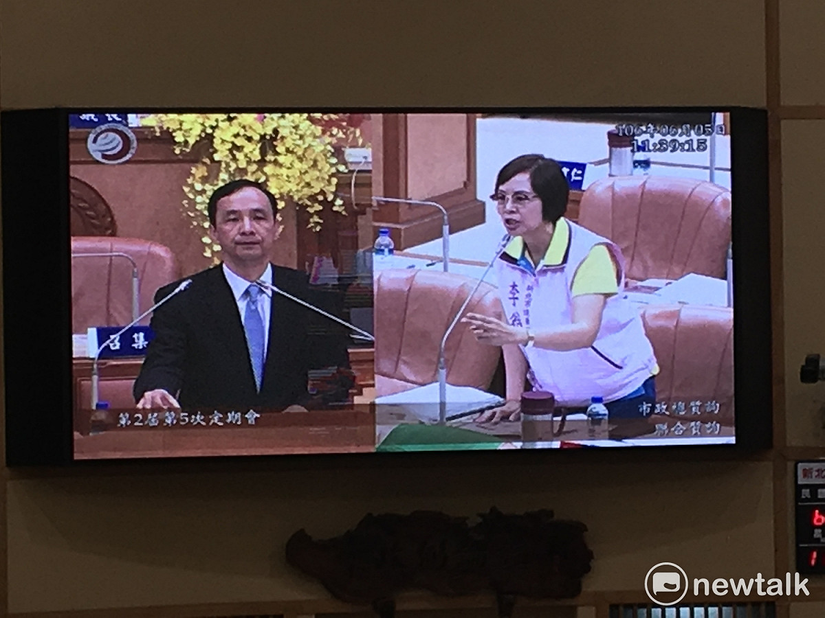 李翁月娥表示，台灣適合一男一女、一夫一妻組成家庭，台灣才會成長與發展。 圖：鍾孟軒/攝