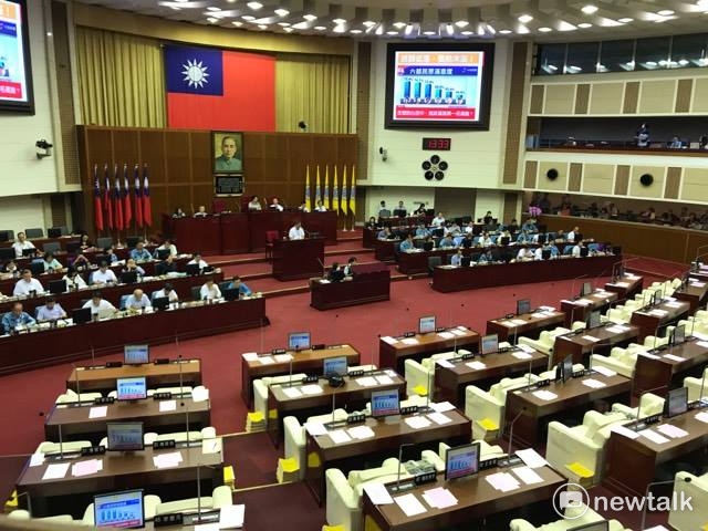 台北市議會今日進行市政總質詢。 圖：周煊惠／攝