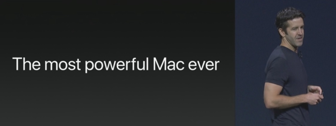 Apple在介紹這項產品時，甚至以「有史以來最強的iMac」一詞來形容它。 圖：翻攝自Apple WWDC