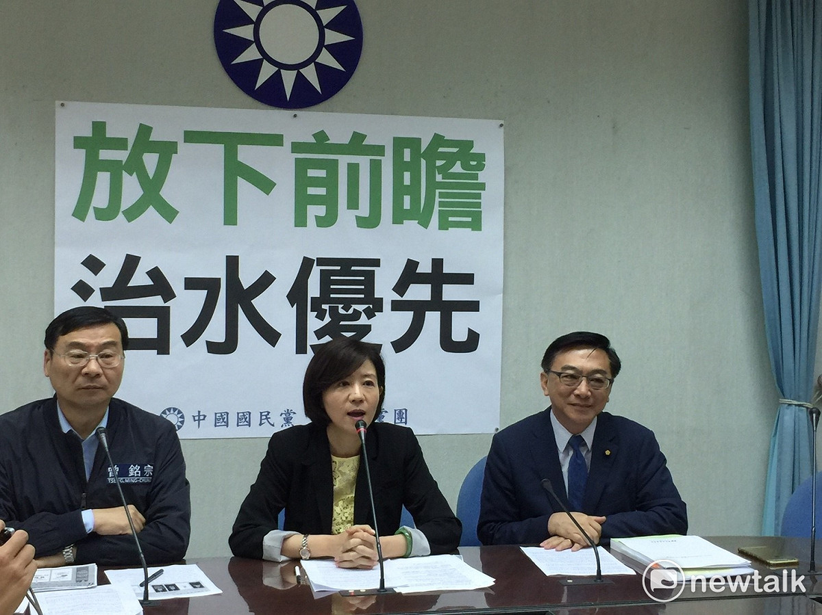 針對行政院長林全昨天接受媒體訪問時表示，前瞻預算一毛錢都不能刪一事，對此，國民黨團書記長王育敏9日表示，如果行政院堅持前瞻預一毛都不能刪，國民黨一定會在臨時會，用最大力量抗爭到底。 圖：林人芳/攝