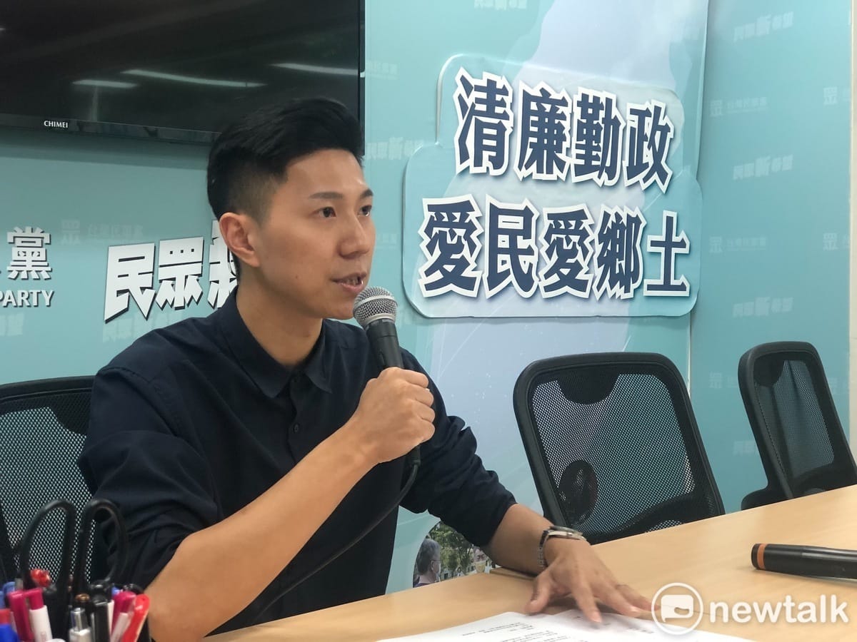 民眾黨發言人李頂立。 圖：周煊惠 / 攝（資料照）