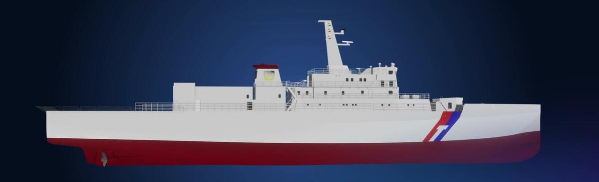 台船公司獲得海洋委員會海巡署艦隊分署「高緯度遠洋巡護船6艘設計建造統包案」 圖：台船提供