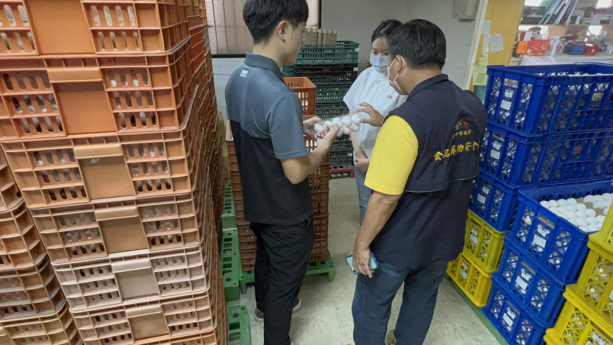 食安處加強蛋品產地查核。 台中市政府/提供