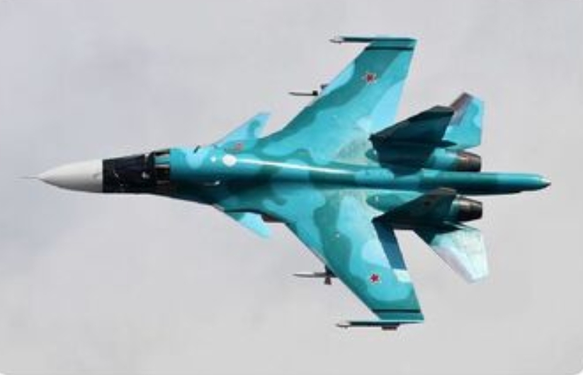 俄軍蘇-34戰機。 圖 : 翻攝自推特