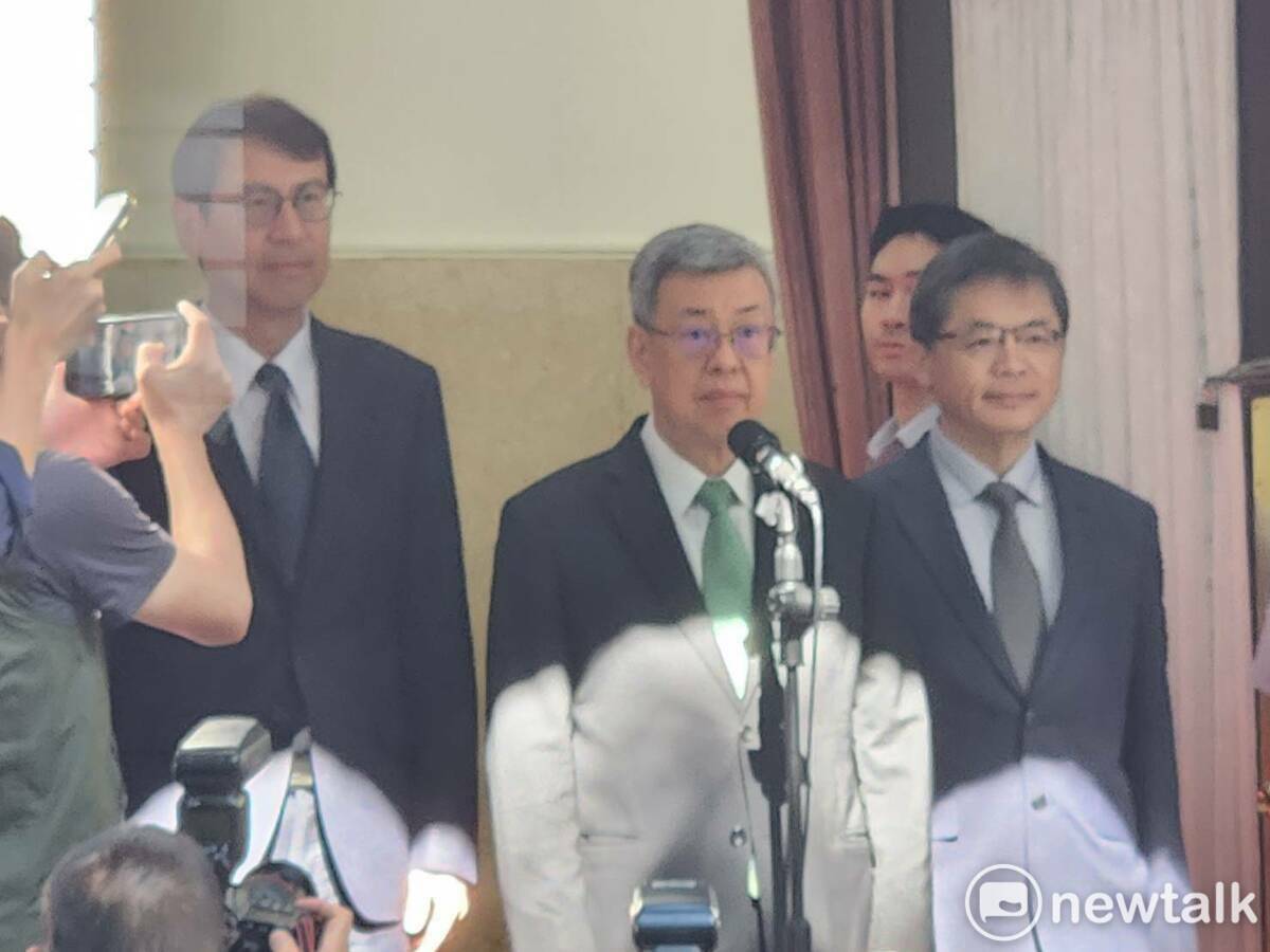 行政院長陳建仁赴立法院接受備詢前受訪。 圖：黃建豪/攝（資料照）