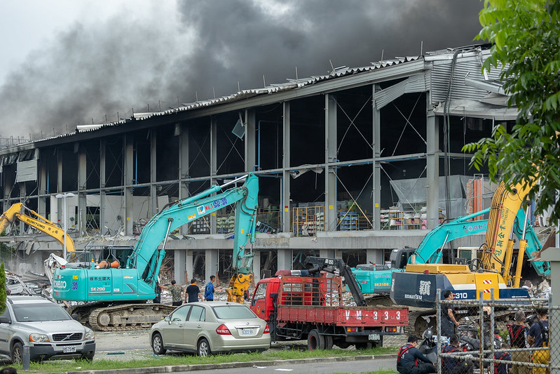 明揚屏東廠22日發生爆炸，造成嚴重死傷。 圖：取自總統府flickr