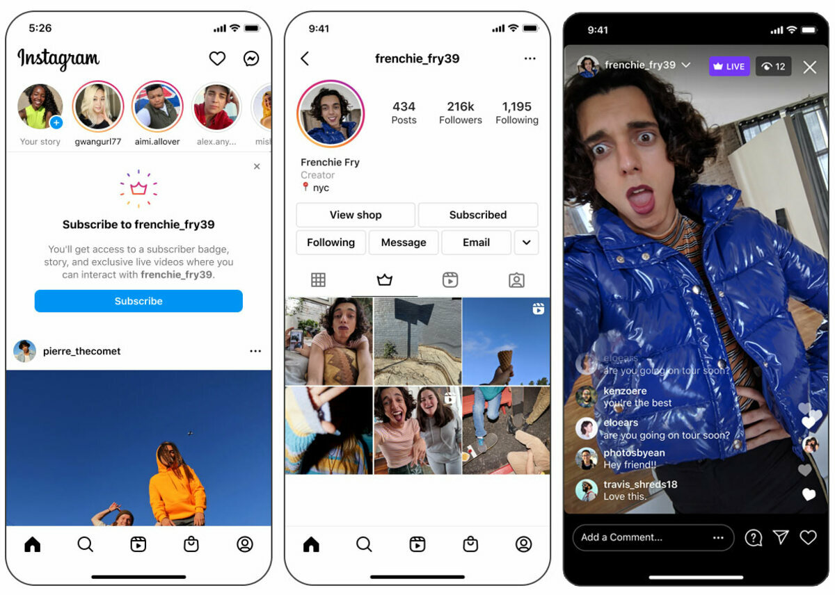 Meta官方表示，「Instagram 訂閱功能」即日起將陸續在台灣開放。 圖：取自Meta臉書粉絲專頁
