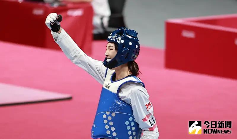 台灣女子53公斤級好手林唯均在杭州亞運表現出色，為我國拿下一面金牌。 圖／特派記者葉政勳攝