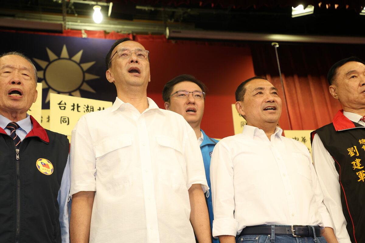 國民黨總統參選人侯友宜、黨主席朱立倫出席中華民國各省市同鄉會總會侯友宜後援會成立大會。 圖：國民黨文傳會/提供