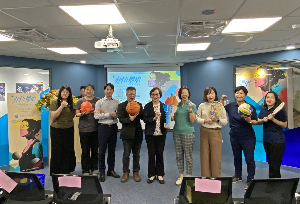 女性運動影像巡迴展中部首場校園展，9月27日在弘光科大開幕。 弘光科大/提供