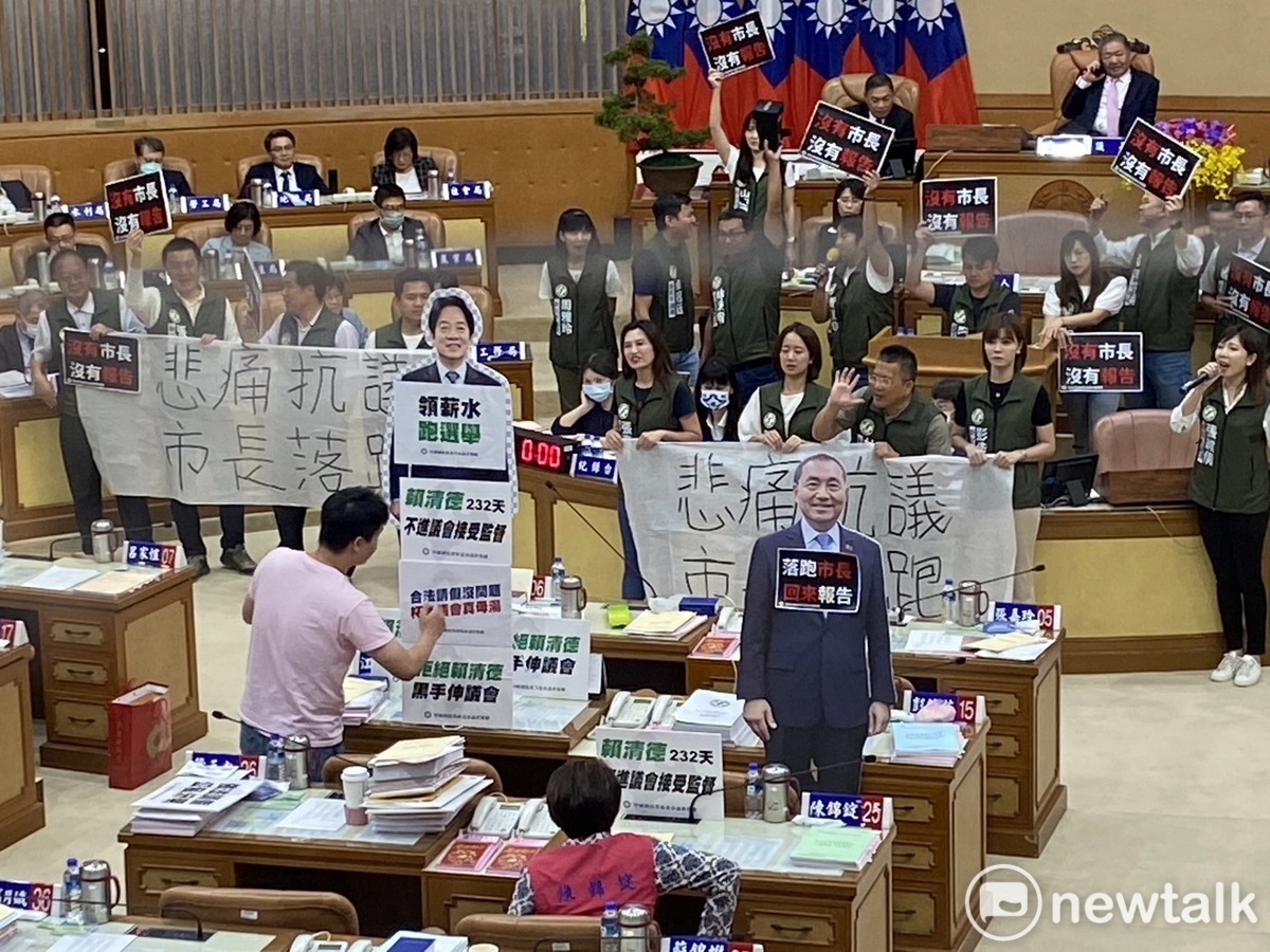 新北市議會民進黨團批市長侯友宜未對新北校園發生割頸事件發聲譴責暴力。 圖：林昀真/攝（資料照）