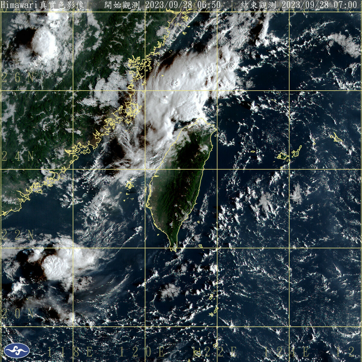 今天起水氣稍微增加，包括東半部地區、桃園以北、恆春半島，還有澎湖、馬祖將有局部短暫陣雨，其他地區與金門則是多雲到晴。 圖：中央氣象署／提供