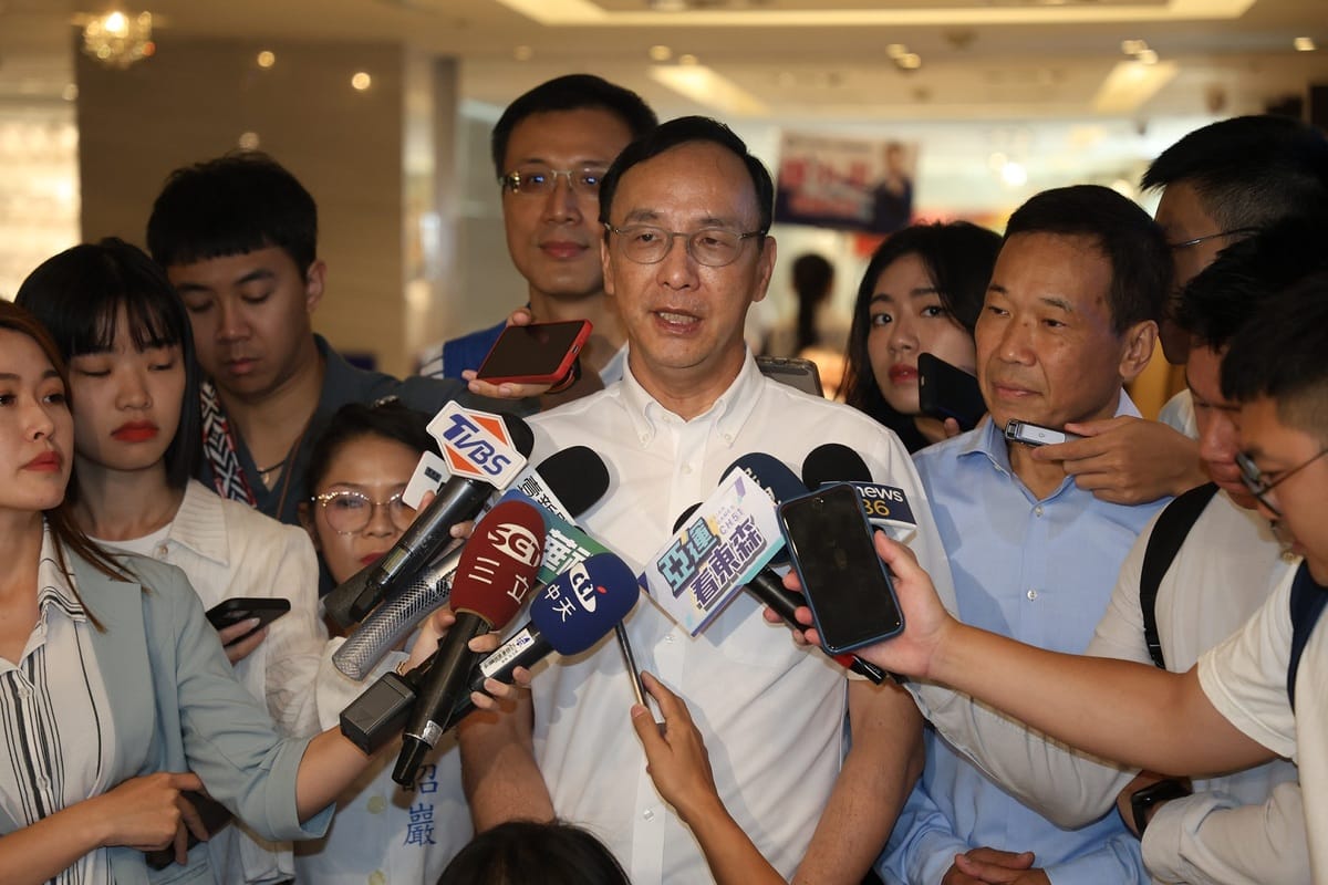 國民黨主席朱立倫回應民眾黨柯文哲發怒，恐導致藍白合破局的狀況。 圖：國民黨文傳會／提供