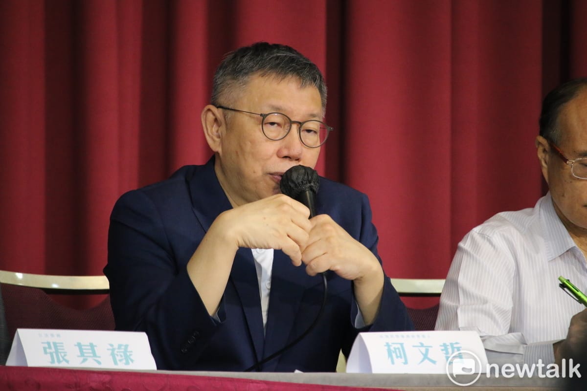 柯文哲今天受訪時未否認飆罵「去死吧！」一事，重申「哪有人說合作條件是不要民調、我要當正的，這哪門子合作方式？」 圖：周煊惠 / 攝（資料照）