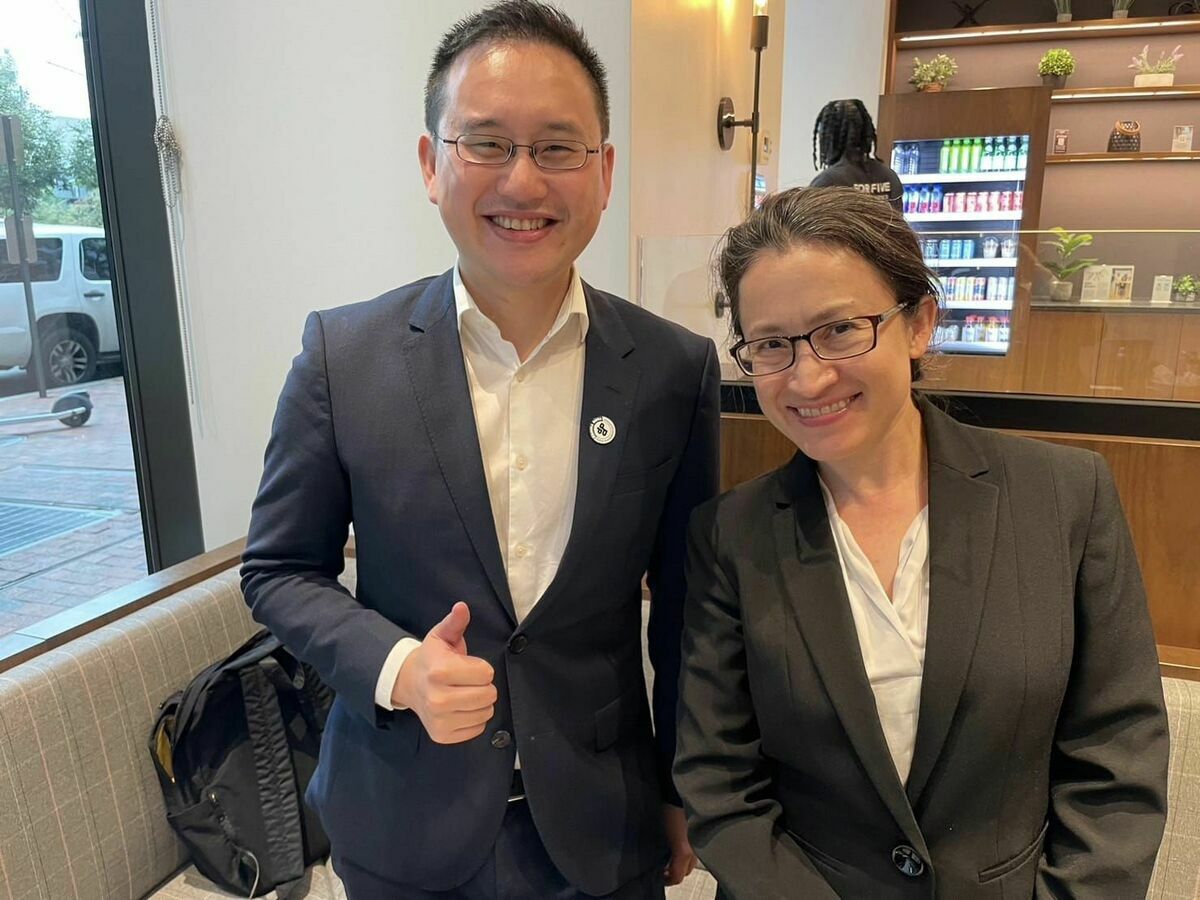 駐美代表蕭美琴是否會返台擔任賴清德副手，昨天才與蕭美琴會晤的趙怡翔說：「這個還是比較適合去問當事人，我並不適合評論這些議題。」 圖/取自趙怡翔臉書粉專