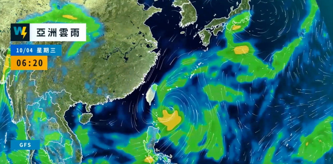 小犬颱風在今天凌晨於菲律賓東方海面形成，未來會先向北北西移動，之後太平洋高壓增強，方向轉回西北西或偏西移動。 圖：翻攝自天氣風險公司臉書