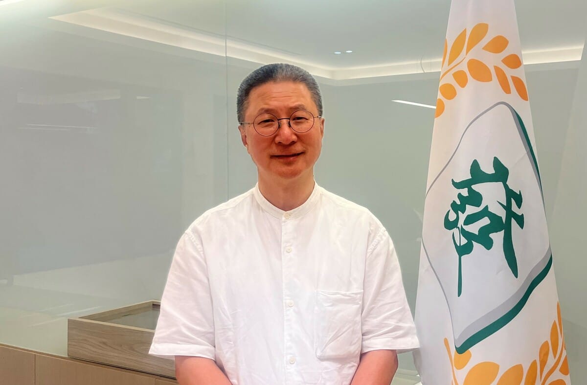 郭璽將以麻將最大黨主席身分參選立委。 圖：孫家銘攝