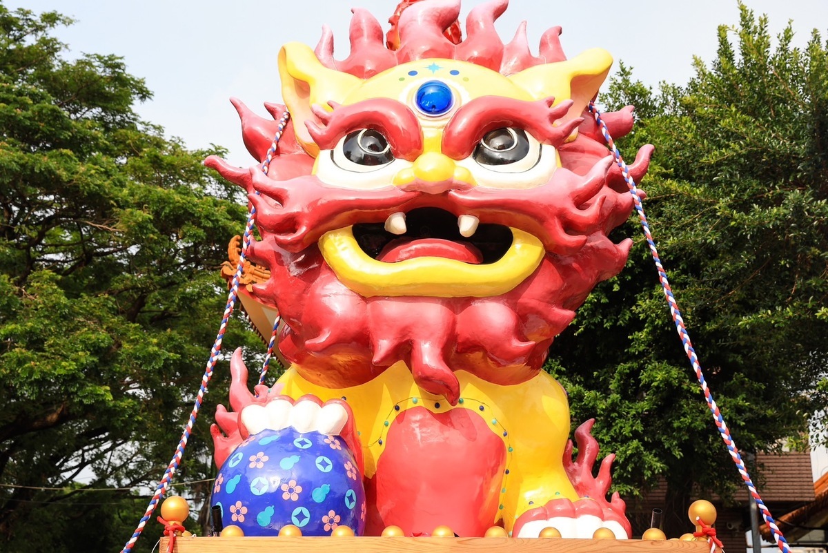 「巨型火獅」成今年左營季最大亮點。 圖：高雄市民政局提供