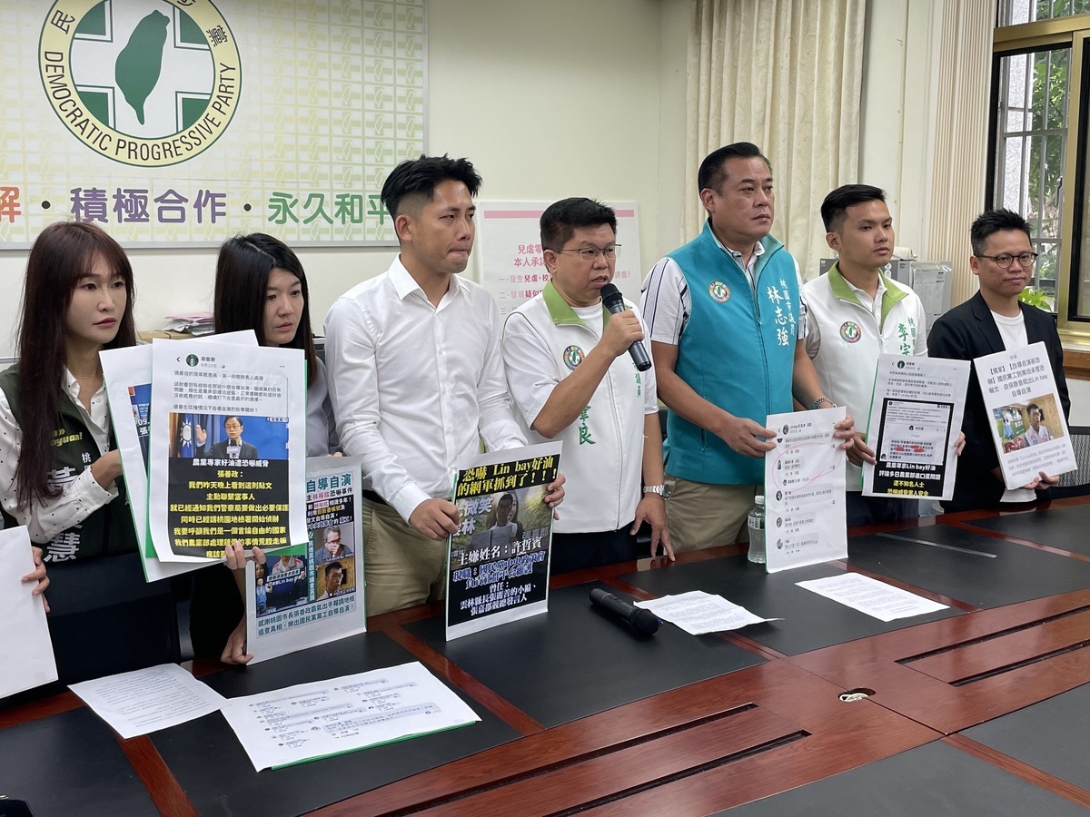 桃園市議會民進黨團批評桃園市府成為國民黨幫兇，對於國民黨內黨工製造假消息遭踢爆一事，如今卻急著刪文沒有一句道歉。 圖：桃市議會民進黨團/提供