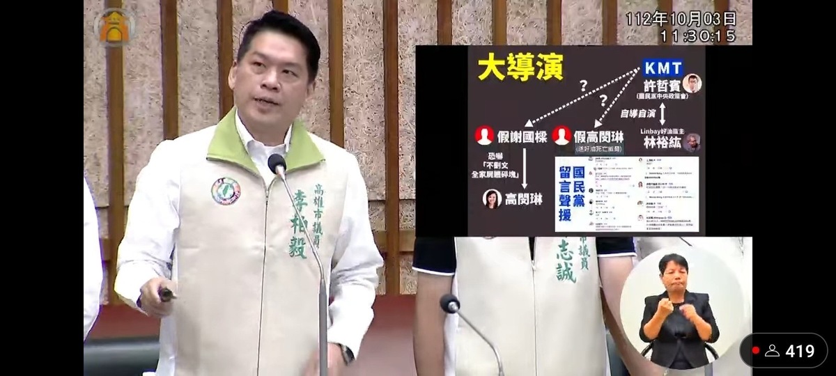 李柏毅要求檢調單位積極介入徹查「Lin bay好油」恐嚇案。 圖:李柏毅服務處提供