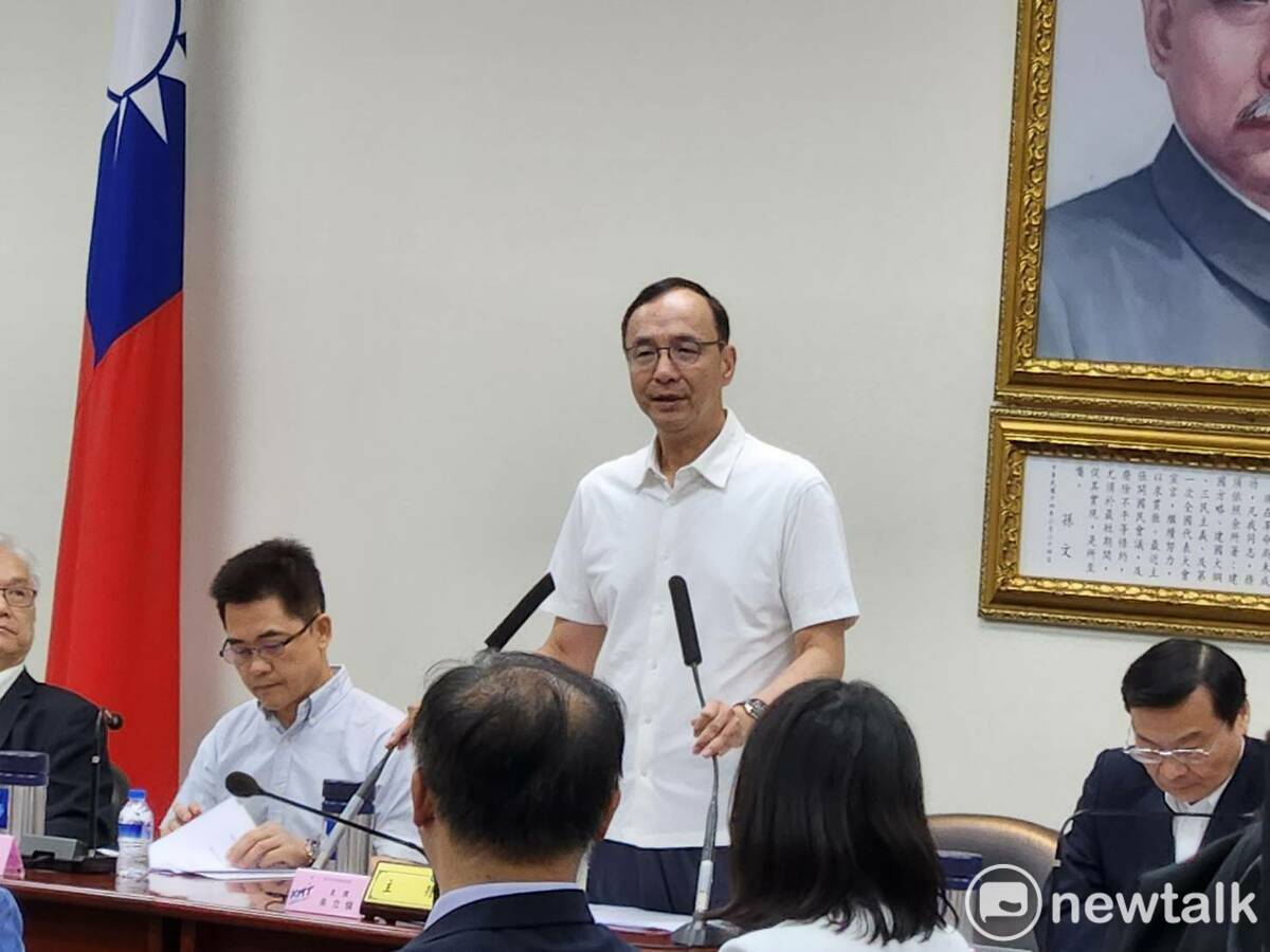 國民黨主席朱立倫。 圖：黃建豪/攝
