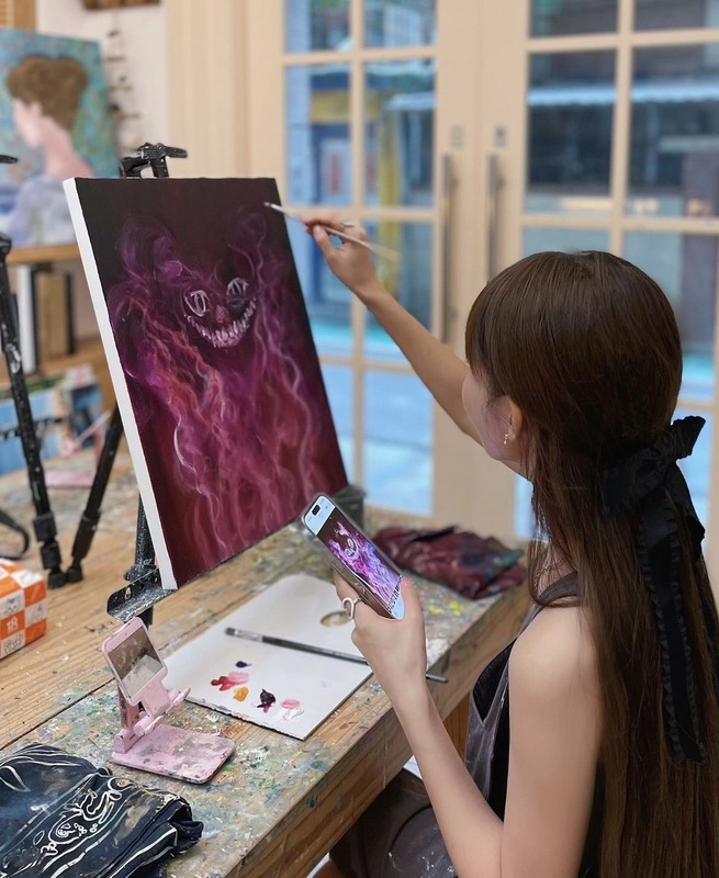 林襄又曬出了新的進度，表示目前已完成70％，作品已大致成形。 圖：翻攝自林襄IG