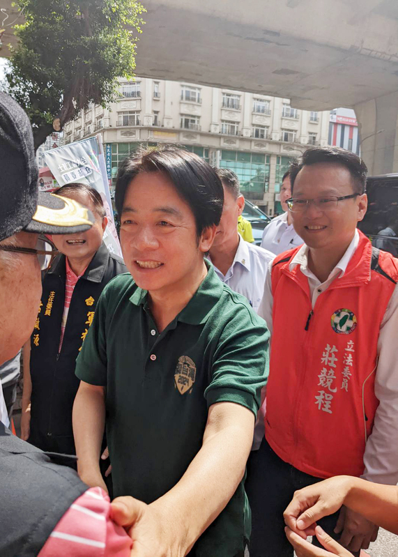 賴清德多次到地方為莊競程助選。 莊競程服務處/提供