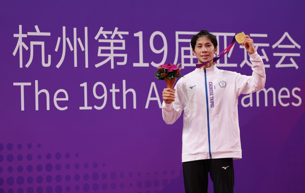 林郁婷奪下杭州亞運拳擊女子57公斤級金牌。 圖：中華奧會提供