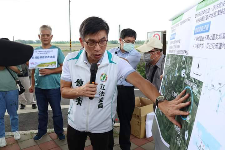 鍾佳濱關心屏東交通建設。 圖：鍾佳濱服務處提供