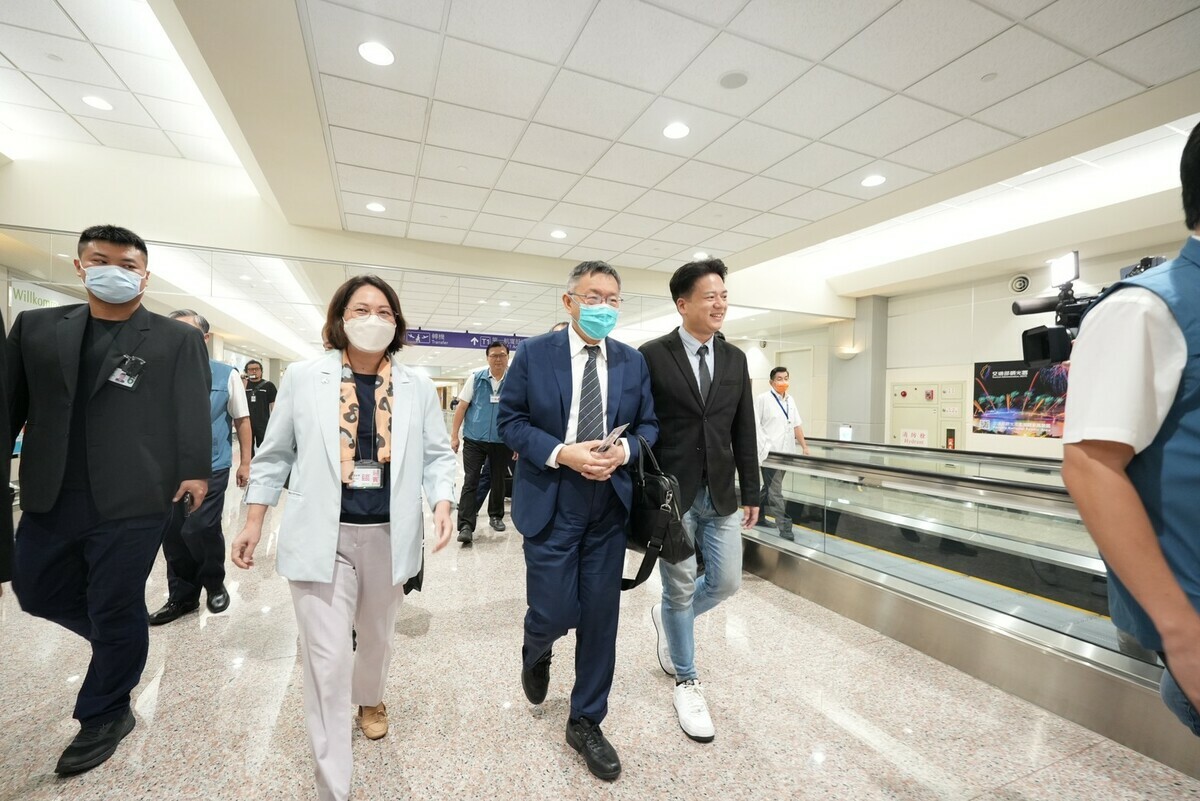 民眾黨總統參選人柯文哲結束二度訪美行返台。 圖：民眾黨 / 提供
