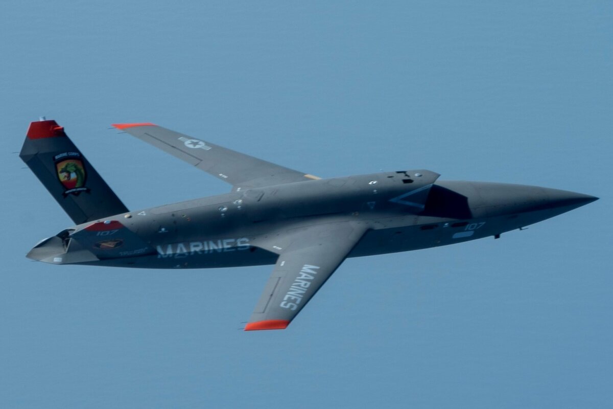 美國海軍陸戰隊XQ-58A無人機。 圖：翻攝US Marines