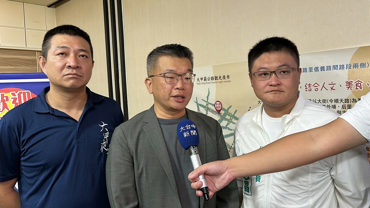 蔡其昌表示，希望藉此推動結合世界宗教盛景之一的大甲鎮瀾宮媽祖，推動蔣公路夜市成為國際級觀光夜市。 蔡其昌服務處/提供