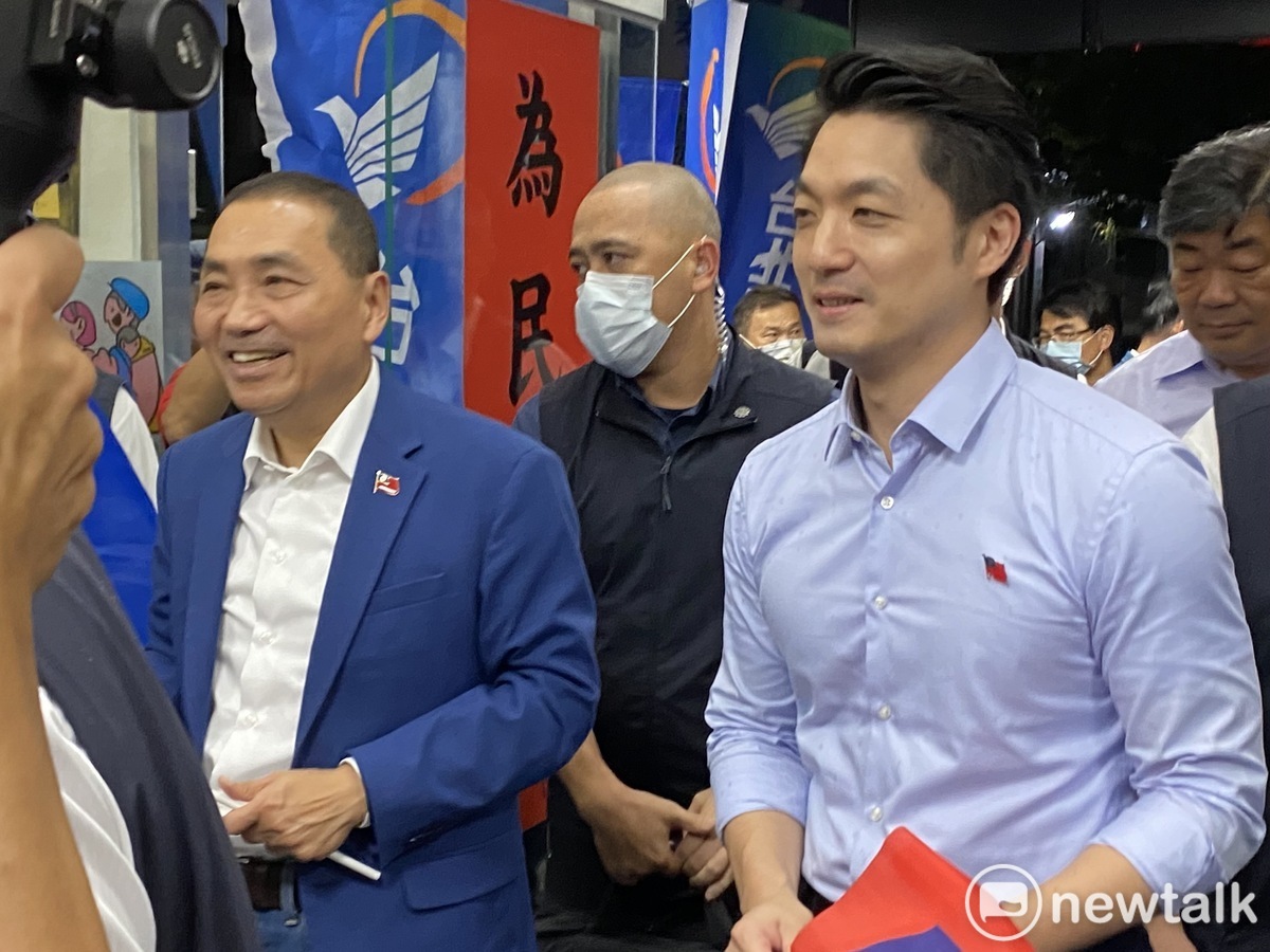國民黨總統參選人侯友宜（左）、台北市長蔣萬安（右）。(資料照片) 圖：周煊惠 / 攝