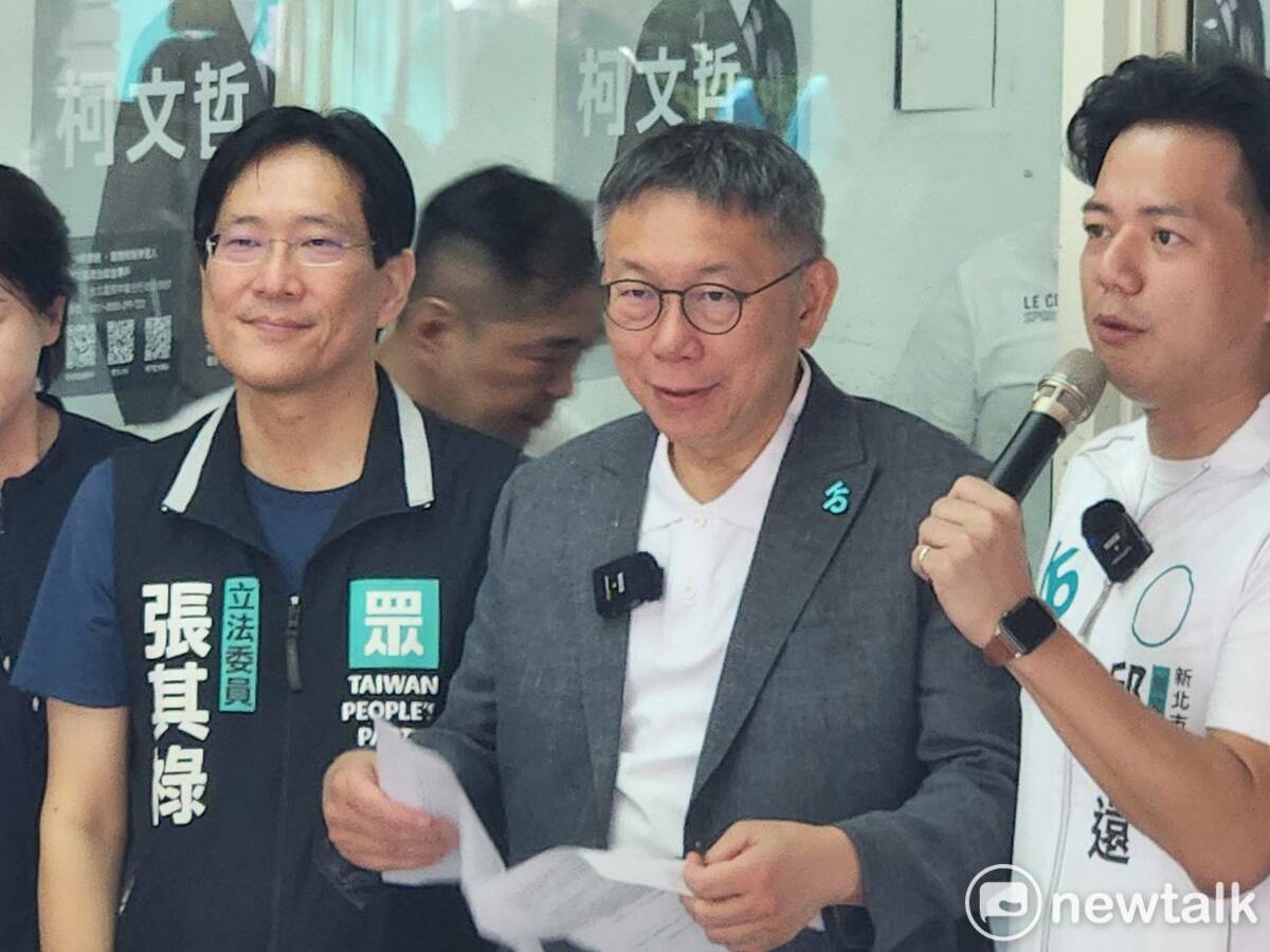 台灣民眾黨總統參選人柯文哲。 圖：黃建豪/攝