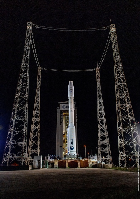 獵風者衛星搭乘的VEGA火箭升空。 圖：翻攝EuropeanSpaceAgency臉書