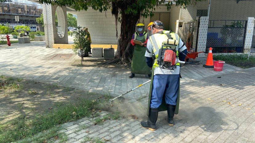 高市博愛職訓中心清潔園藝班。 圖：高雄市勞工局提供