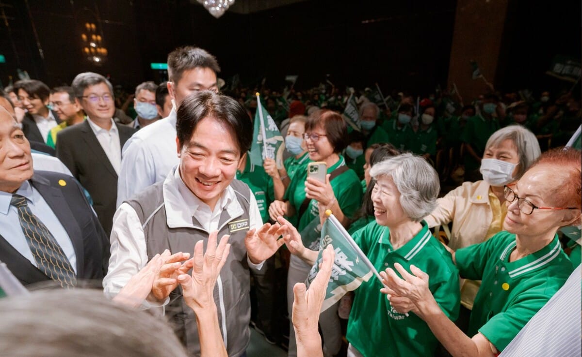 賴清德11日出席「台北市信賴台灣客家後援會」成立大會。 圖：民進黨/提供