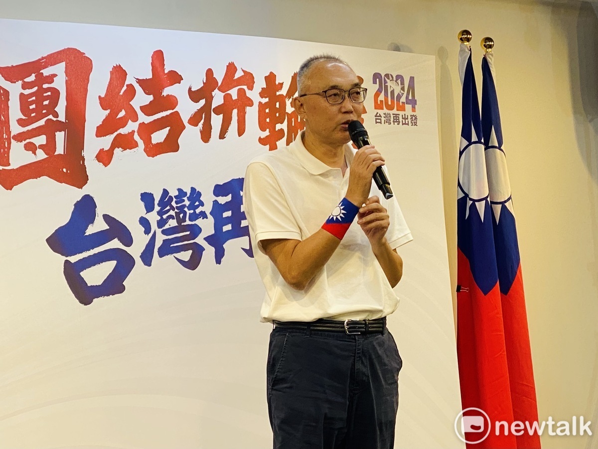國民黨總統參選人侯友宜競選辦公室副執行長謝政達。 圖：周煊惠 / 攝