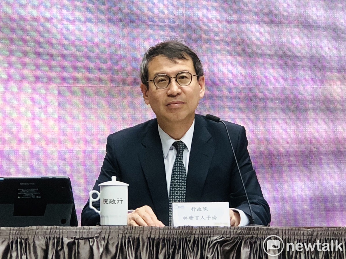 行政院發言人林子倫。 圖：謝莉慧/攝