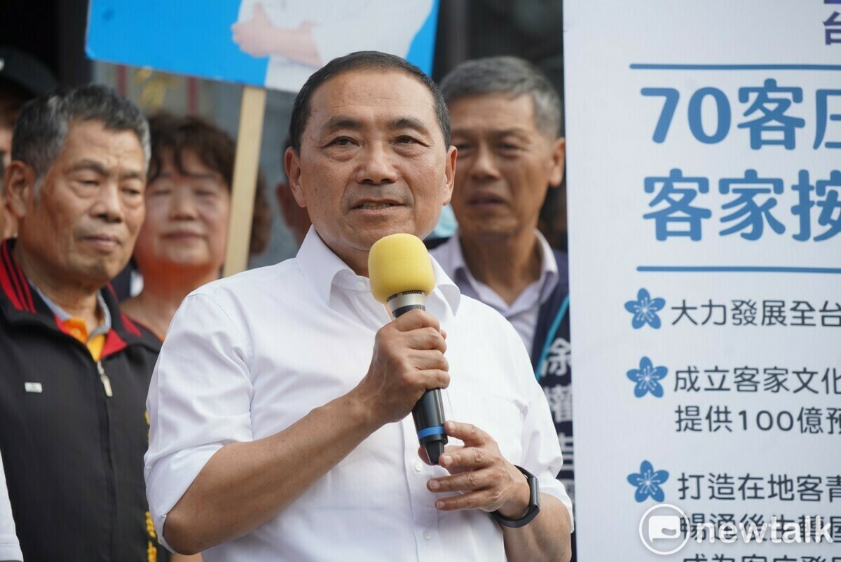 侯友宜批美豬洗產地案越查越多，要求民進黨政府出來向人民道歉。 圖：林昀真/攝