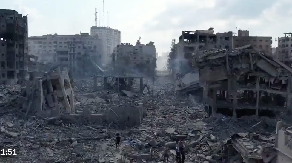 《以色列時報》報導，以軍先鋒部隊已進入加薩部分地區，由特戰大隊、步兵分隊和坦克縱隊組成的聯合打擊部隊已突入當地北部和東部的開闊地 圖：擷自「X」@jacksonhinklle