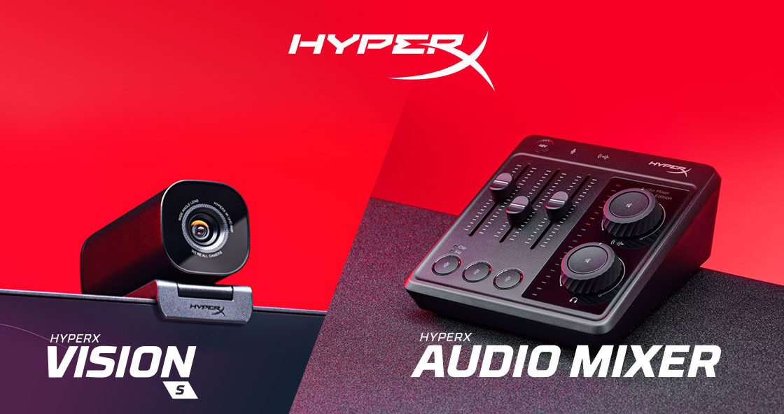 新聞照片1_HyperX 推品牌首款Vision S網路攝影機 同步發表Mixer音訊混音器.png 圖：HyperX /提供